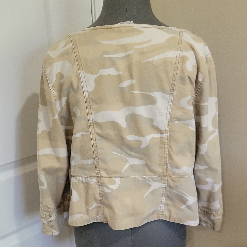 Venezia Cream Cotton Jacket - Picture 2 of 6